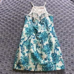 Lilly Pulitzer blue and white shift dress